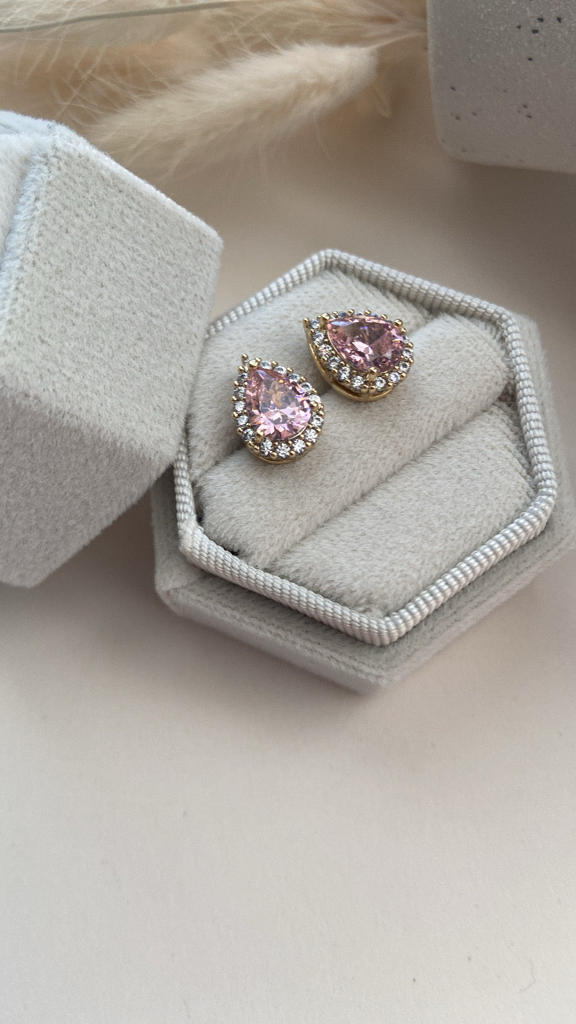 PINK DROP EARRINGS