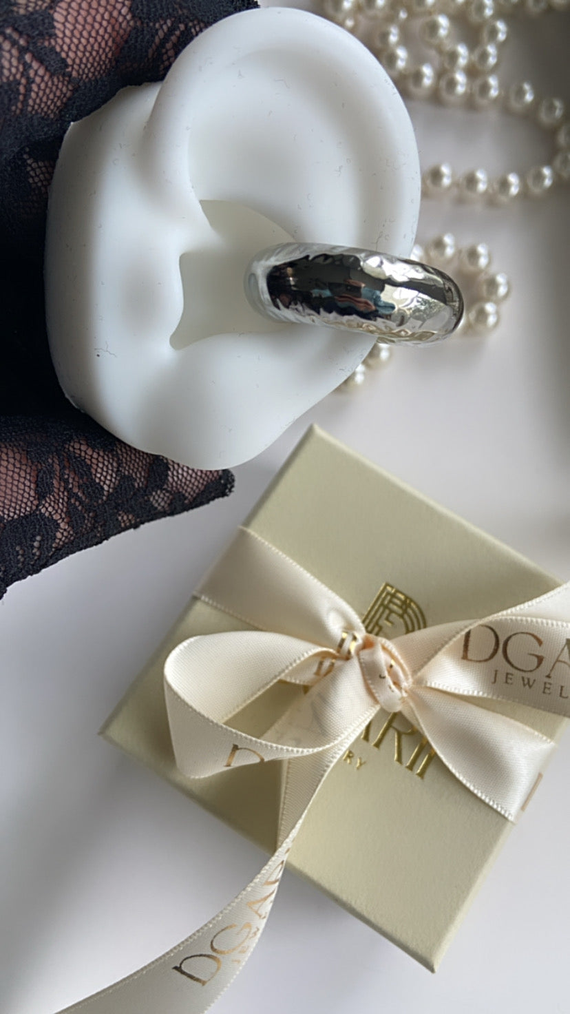 CHUNKY BROCADE EAR CUFF