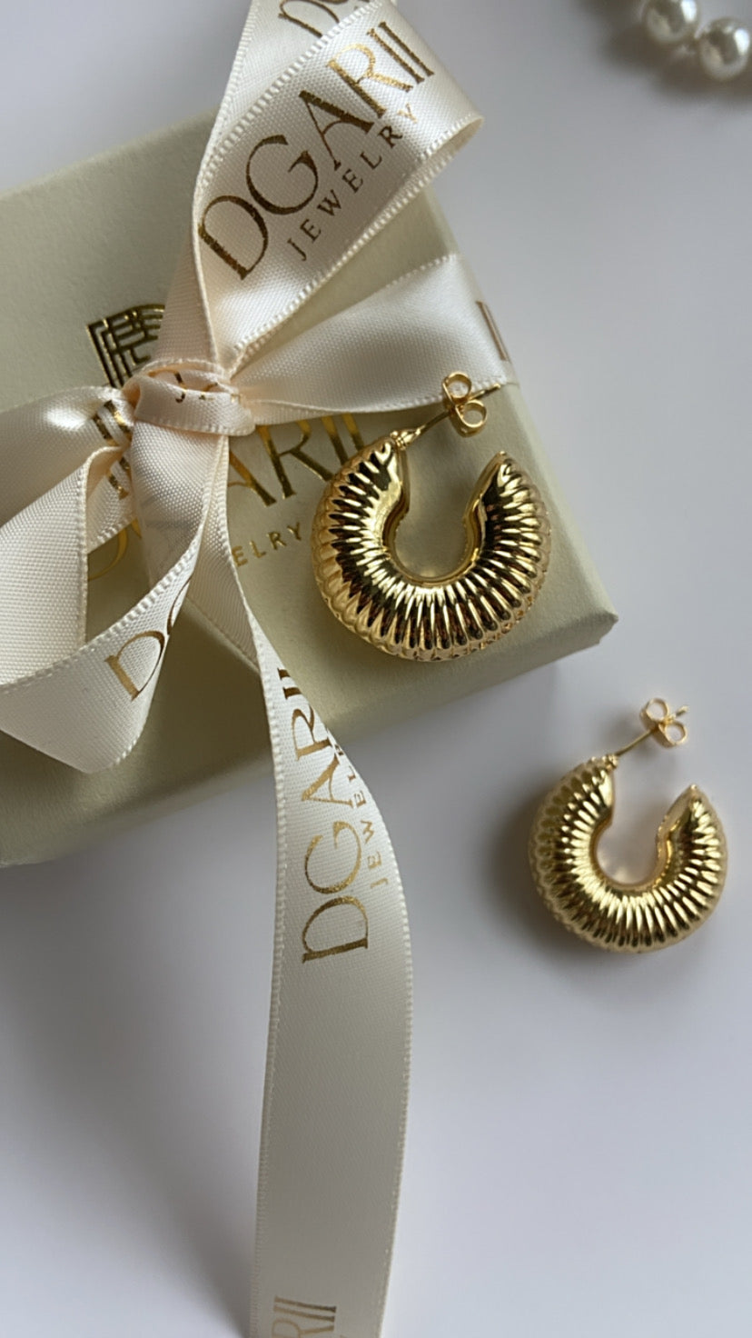 CHUNKY STRIPED HOOPS