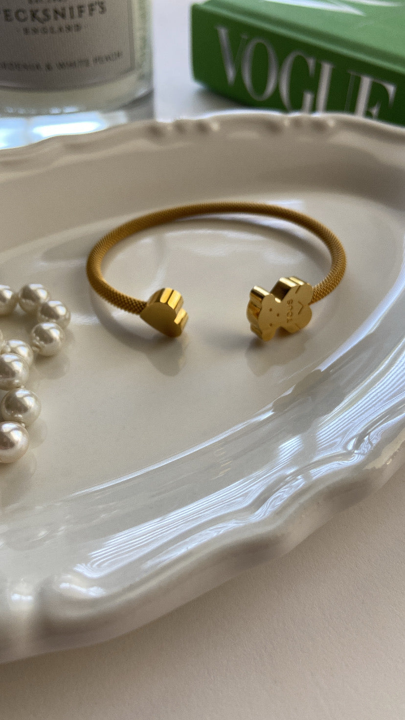 TUS HEART-BEAR BANGLE