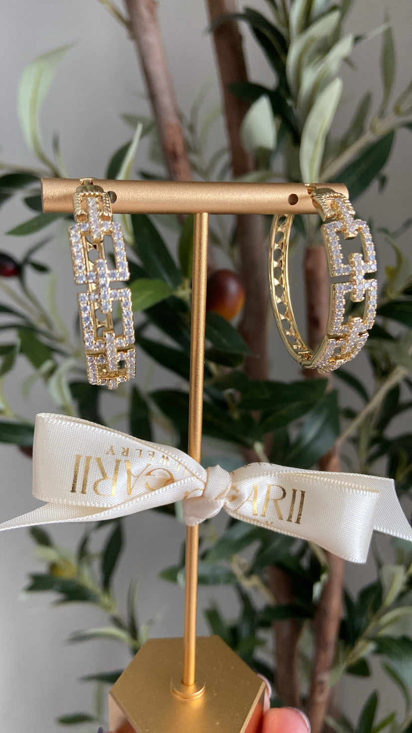 LARGE SQUARE HOOPS