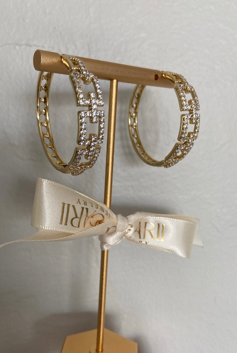 LARGE SQUARE HOOPS