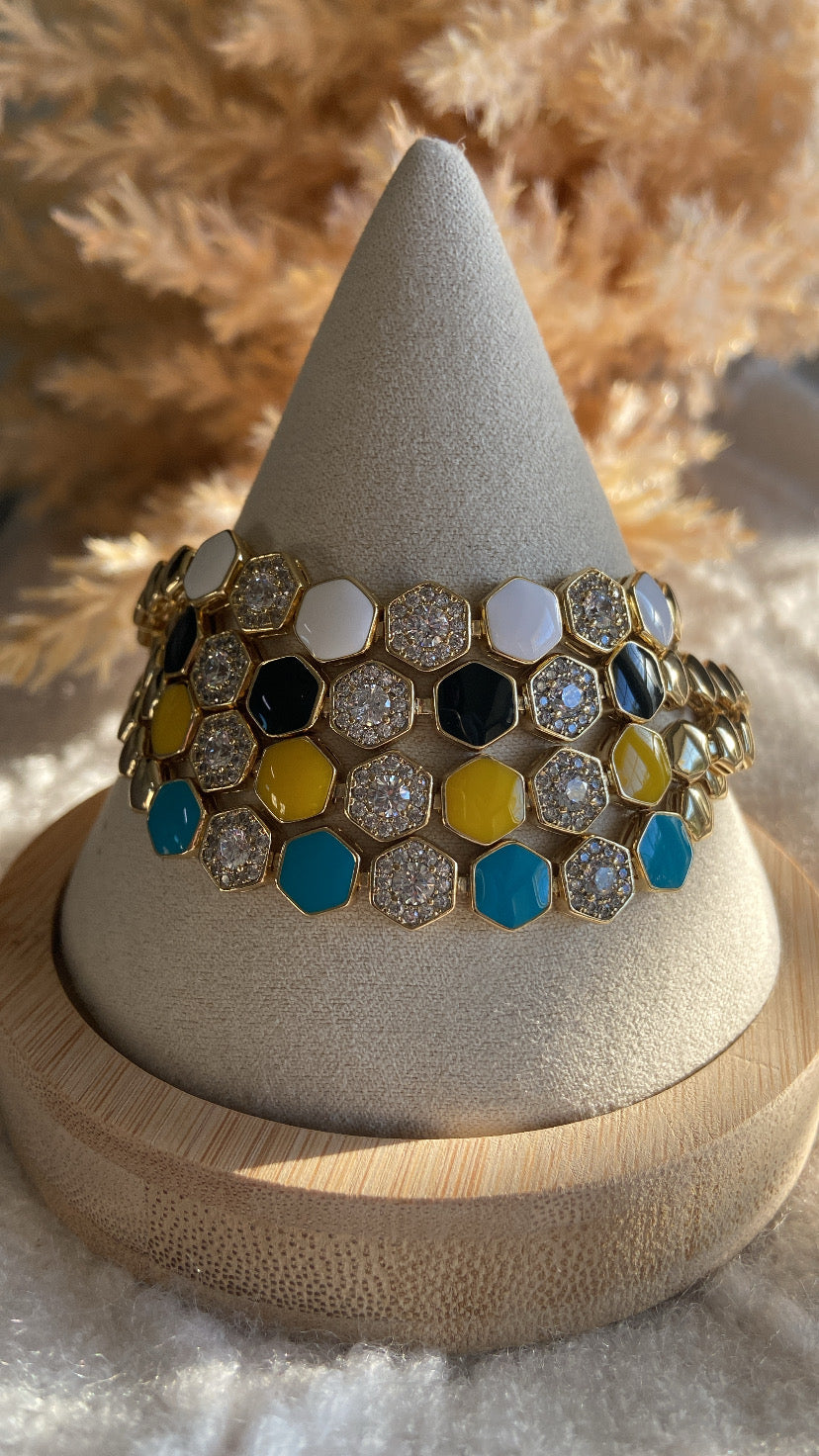 YELLOW SNAKE BRACELET