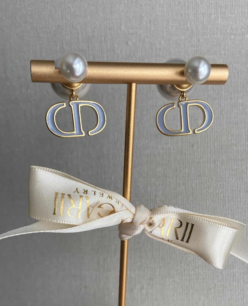 BLUE PEARLS EARRINGS