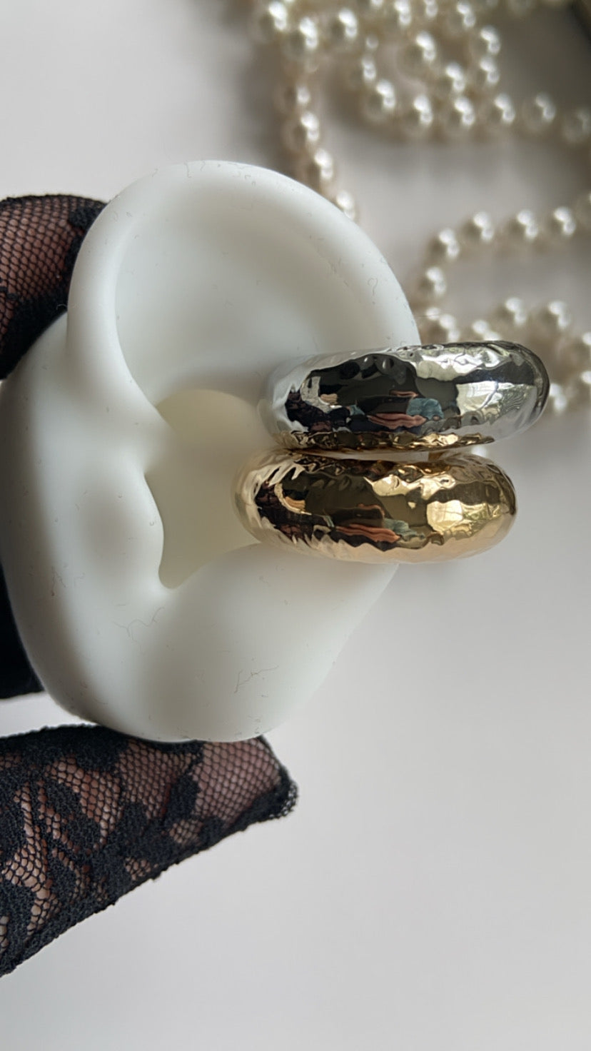 CHUNKY BROCADE EAR CUFF