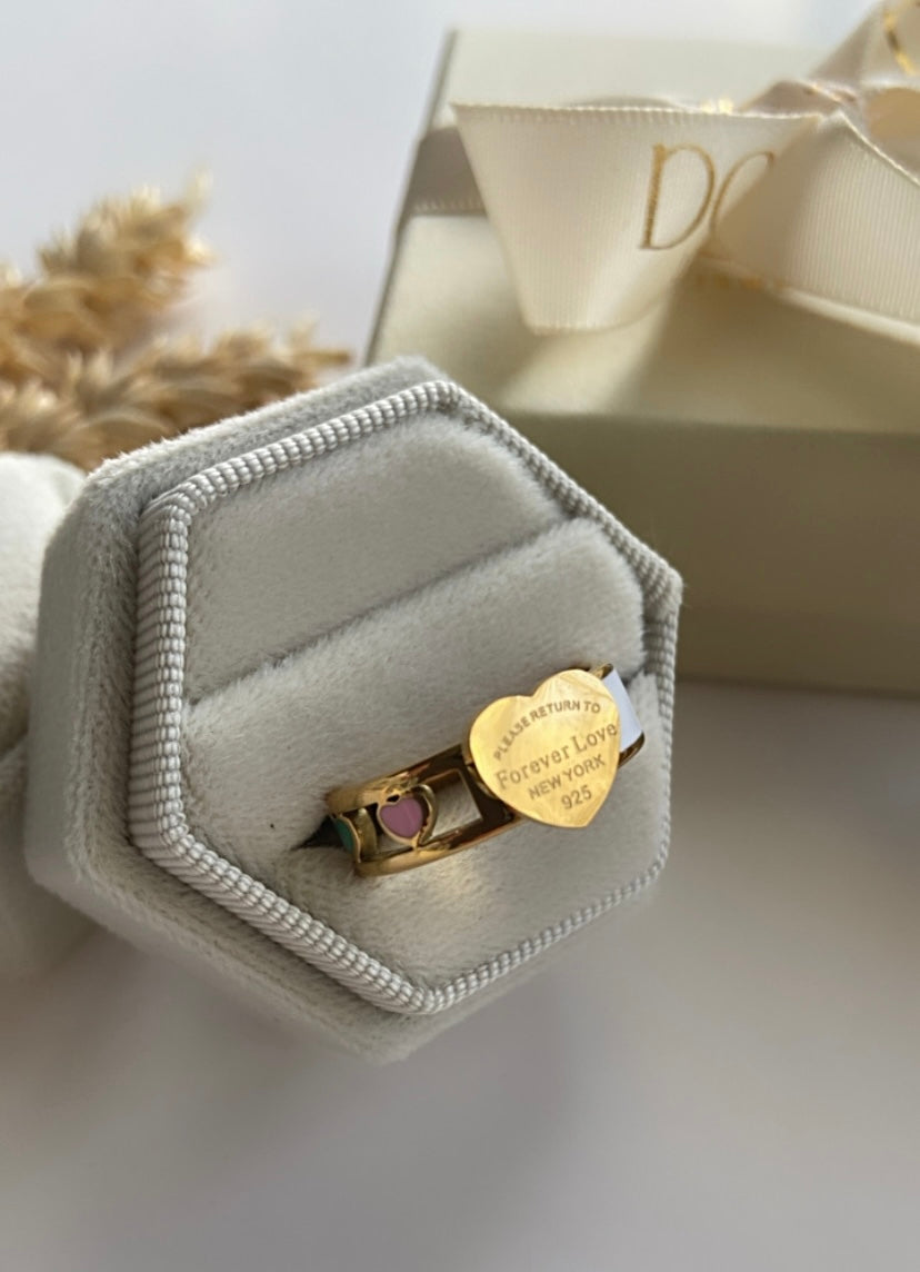 CUTE HEART RING