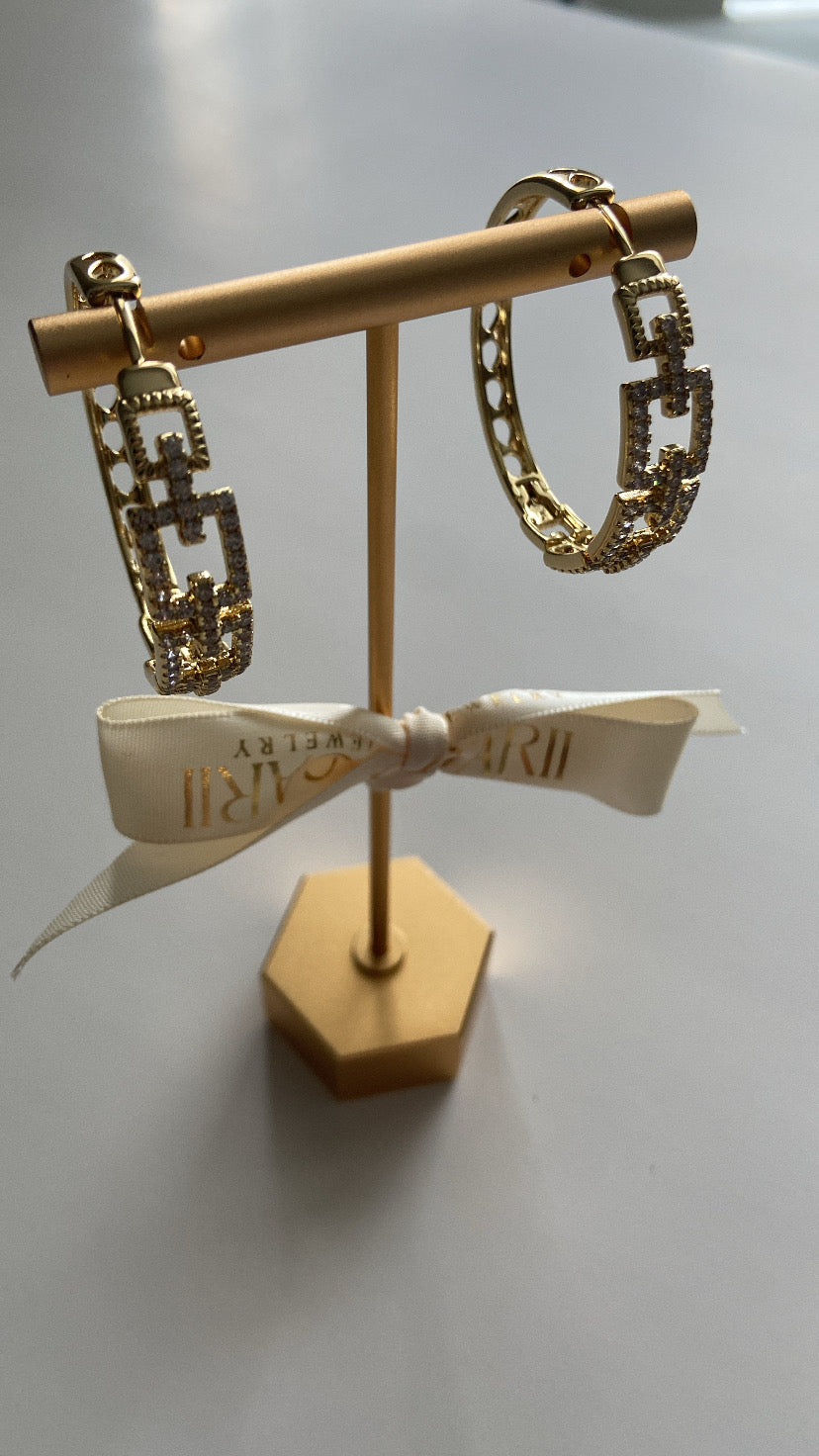 LARGE SQUARE HOOPS