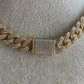 ALL STONES CUBAN CHOKER