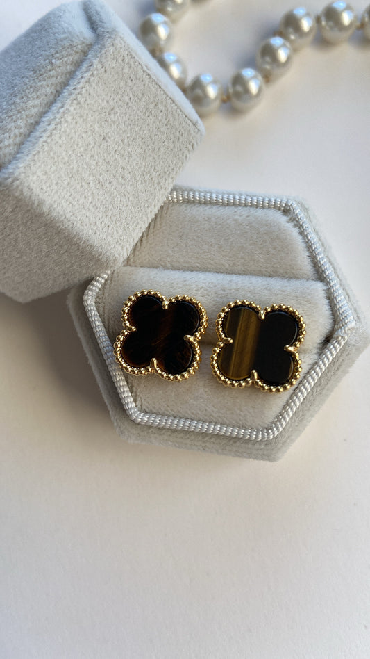 VC VALENCIA EARRINGS BROWN