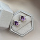 PURPLE DROP EARRINGS