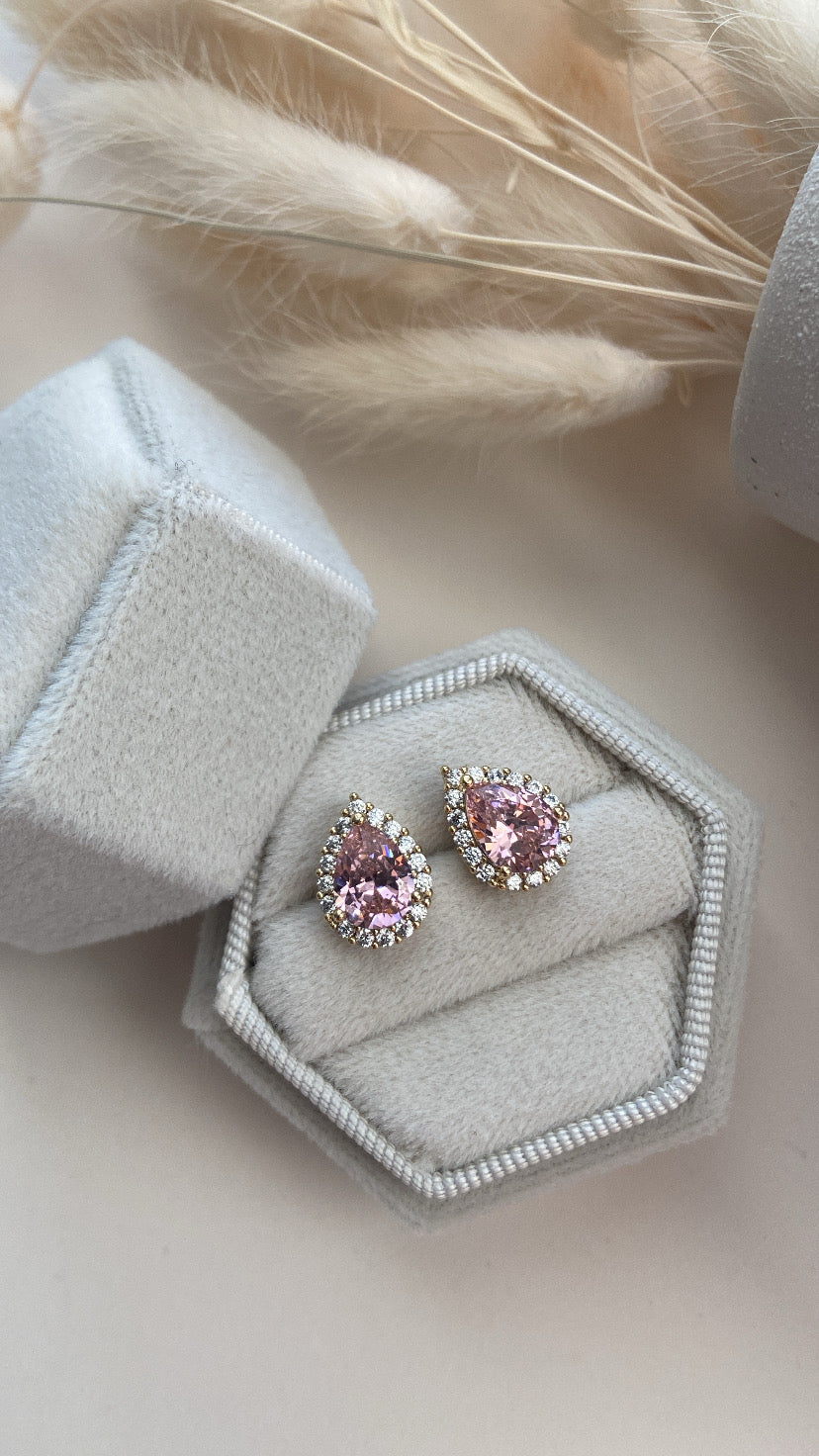PINK DROP EARRINGS