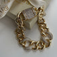 THICK BRACELET WITH STONE BOX