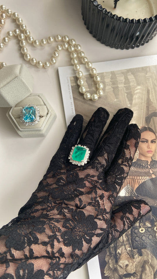 MEGA AQUAMARINE RING