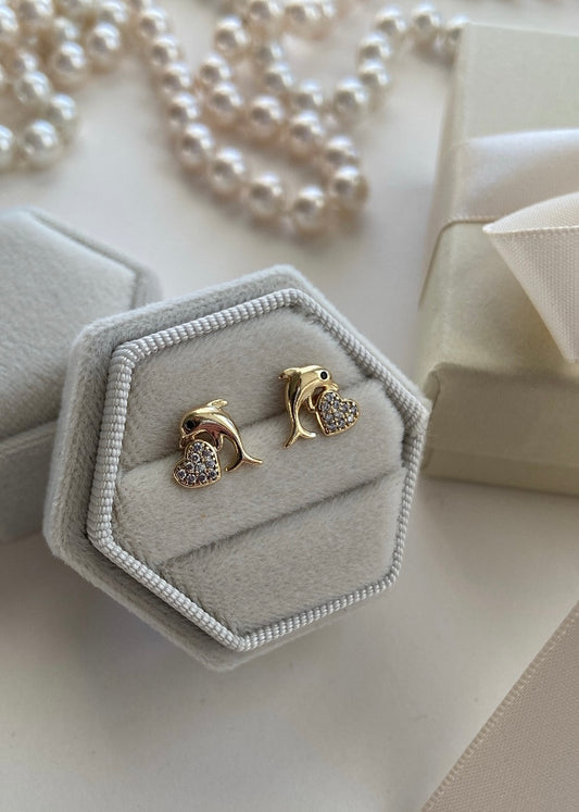 SMALL DOLPHIN EARRINGS