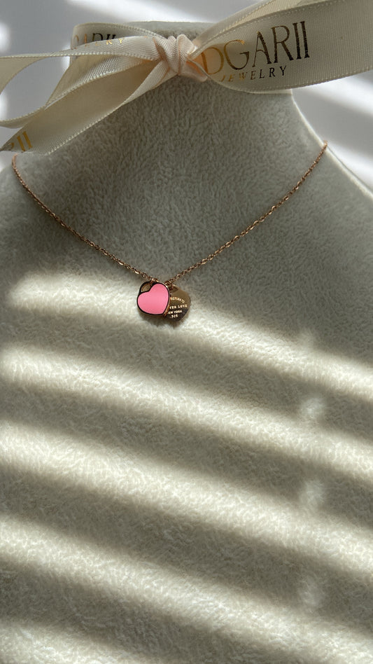 CUTE HEART MECKLACE