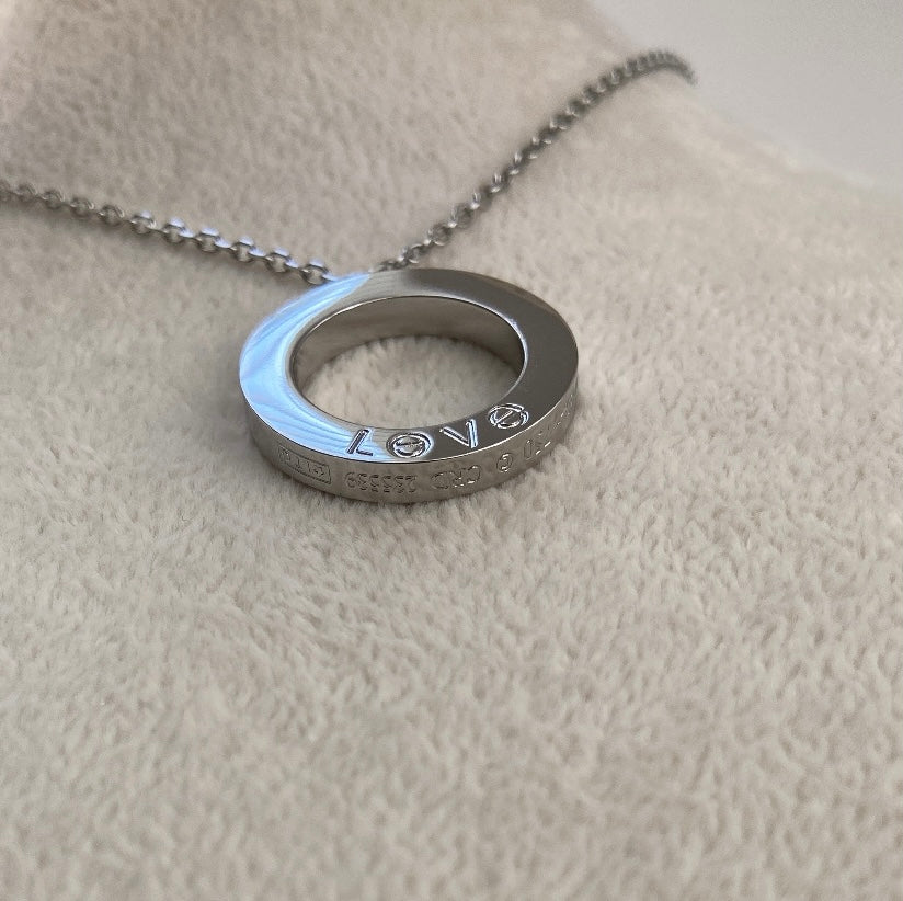 INSPIRED ALL STONES NECKLACE SILVER