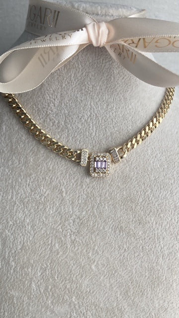 PURPLE CUBAN CHOKER