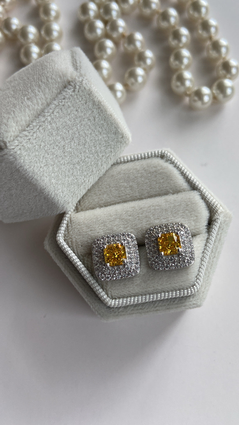 YELLOW STONE EARRINGS