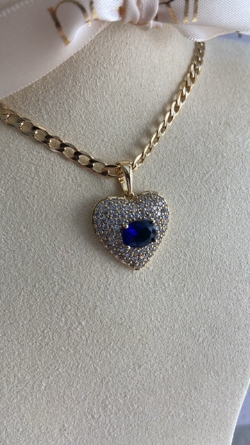 BLUE HEART CHAIN