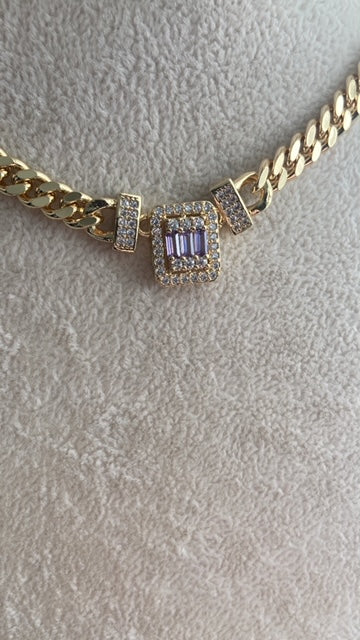 PURPLE CUBAN CHOKER