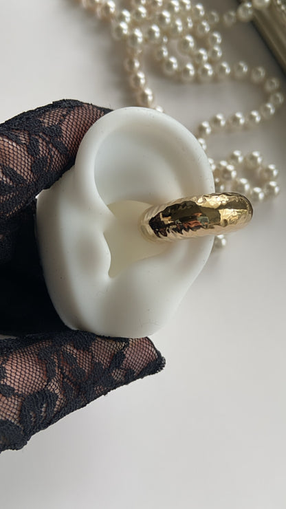 CHUNKY BROCADE EAR CUFF