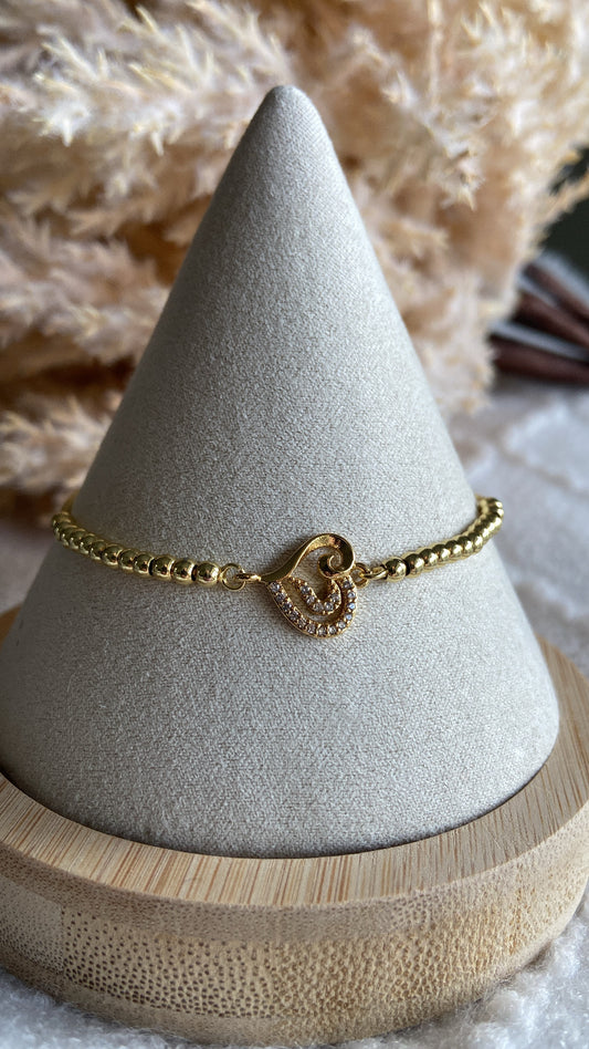 DOUBLE HEART BALINS BRACELET