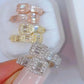 ICED SQUARE RING
